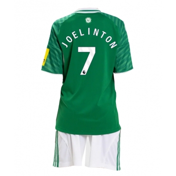 Billige Fotballdrakt Newcastle United Joelinton #7 Replika Bortedraktsett Barn 2025-26 Kortermet (med bukser)